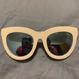 Quay sunglasses eclipse cat eye blue lenses